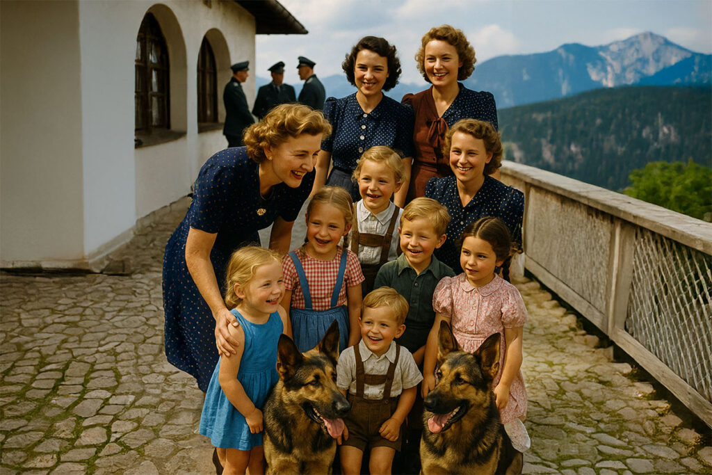 Eva Braun with the Nazi Wives