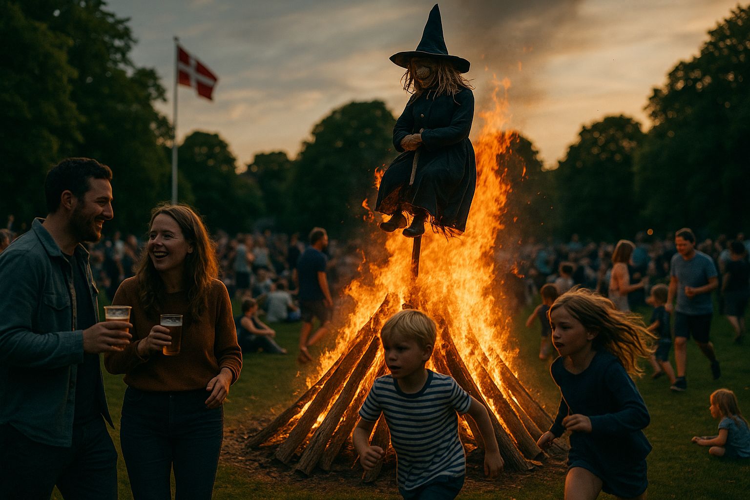 A Danish Sankt Hans Tradition With Bonfire and Fun