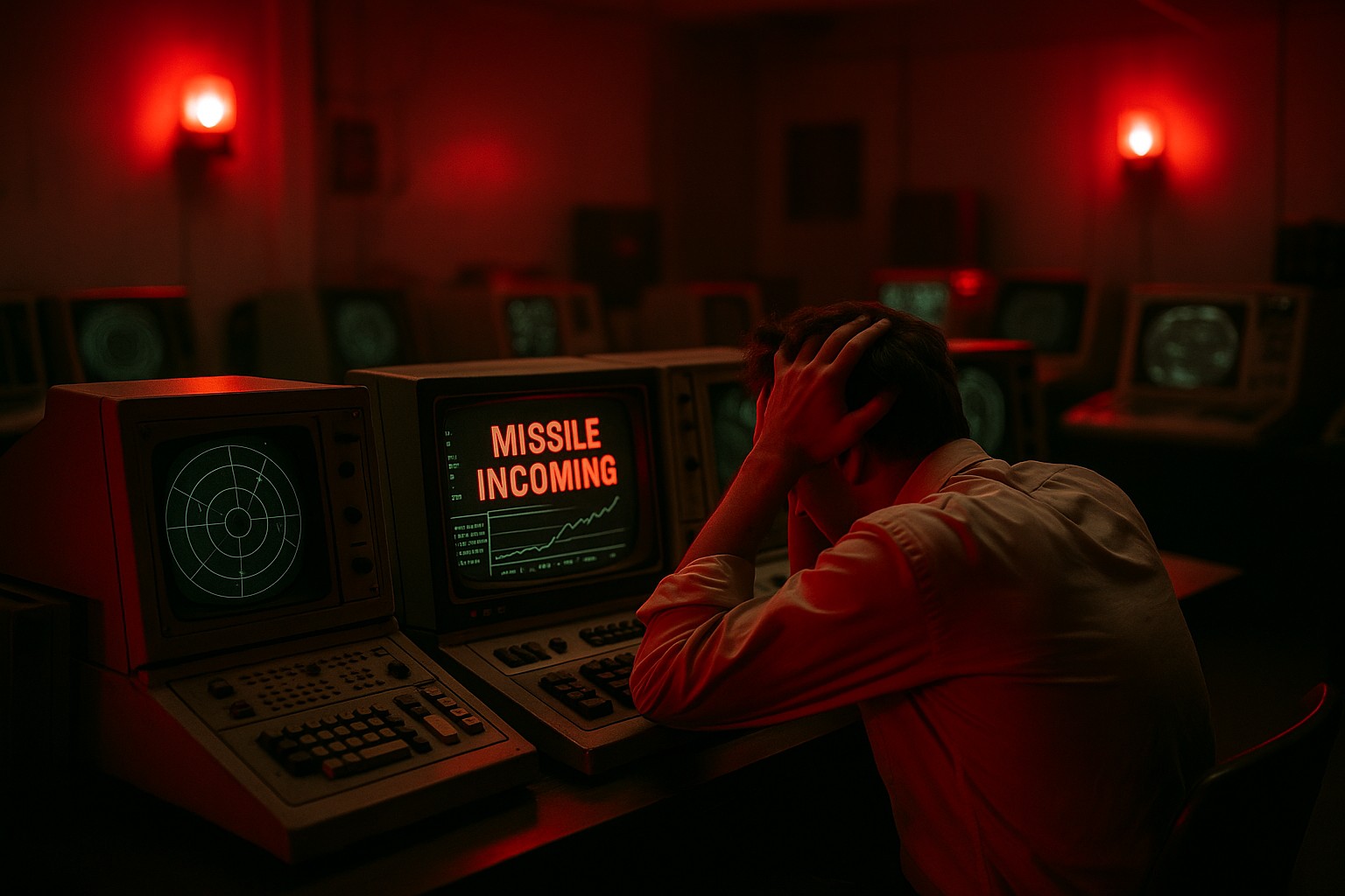 Cold War Control Room Panicking of Incoming Missile: How World War 3 Almost Started